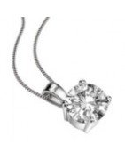 Enkelsteen halsketting met diamant 0,10 ct|VisionGold.org®