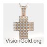 Rose Gold Cross Necklace