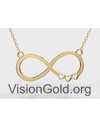 Ketting met oneindigheidsontwerp - VisionGold.org®