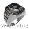 Anillos para hombre con diamantes negros