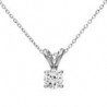Solitaire necklaces with zircon